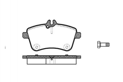 Колодки гальмівні REMSA 113000 Mercedes B-Class, A-Class 1694200120, A1694200120, A1694200120