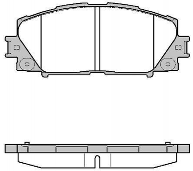 Гальмівні колодки REMSA 122410 Toyota Prius 0446547070, 044650W141, 0446547060