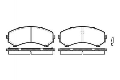 Гальмівні колодки REMSA 039600 Mitsubishi Grandis, Pajero MZ690557, X3511011, X3311011