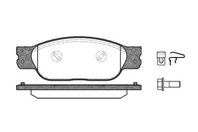 Тормозные колодки REMSA 073110 Jaguar XJ, XF C2C15990, C2C20686, C2C23786