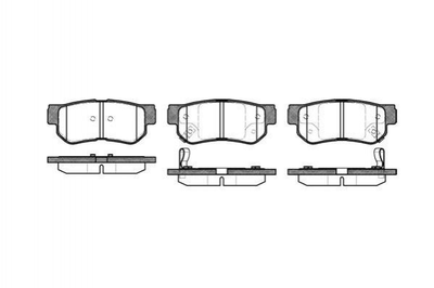 Гальмівні колодки REMSA 074602 Hyundai Tucson, Elantra, Santa Fe, Getz, Sonata, Matrix; KIA Magentis, Sportage, Optima S583022HA00, J3610507, 58302AA20