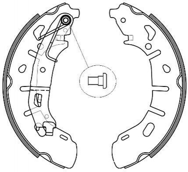 Тормозные колодки REMSA 4263.00 Fiat Doblo 77365346, 51928531, 77367388