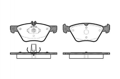 Тормозные колодки REMSA 060100 Mercedes E-Class, S-Class; Chrysler CROSSFIRE A004420072041, A0044200720, A004420032041