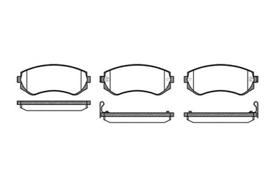 Гальмівні колодки REMSA 031712 Nissan Almera 410602N290, 410602N390, 410602N392