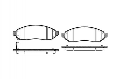 Колодки гальмівні REMSA 116201 Nissan Pathfinder, Navara, Murano DA060EB326, D1M80EA000, D1M60CY70B