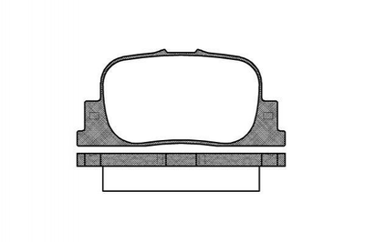 Тормозные колодки REMSA 080100 Zaz Forza; Toyota Camry, Prius 04466YZZAD, 0446653010, 0446647010