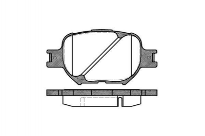 Гальмівні колодки REMSA 074200 Toyota Corolla, Celica; Lexus IS 0446547030, 0446512592, 0446513030