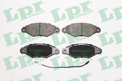 Тормозные колодки LPR 05P1106 Nissan Kubistar; Renault Kangoo; Citroen Xsara 4106000QAG, 4106000QAF, 425169