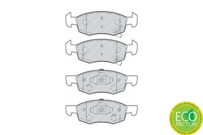 Гальмівні колодки FERODO FDB4866 Opel CORSA 95517028, 1605280