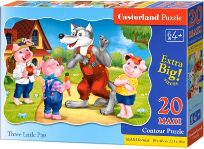 Пазл Castorland Три поросенка 20 maxi элементов (C-02399)