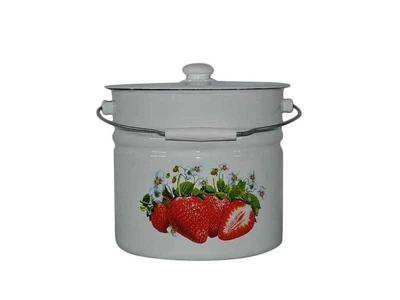 Відро ем. з кришкою IDILIA 12,0л/2 "Полуниця" (І1224/2)