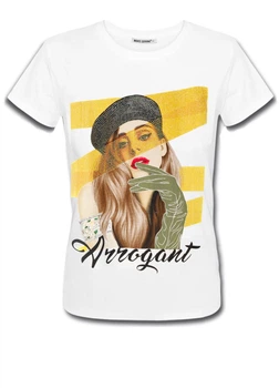Женская белая футболка Monte Cervino L/XL NB00007