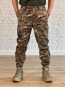 Армійські штани флісові SoftShell Мультикам XXL