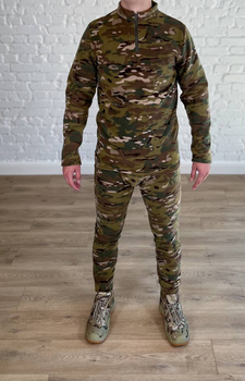Военно-тактический костюм пуловер + штаны для ВСУ, НГУ на осенней флисе Мультикам S