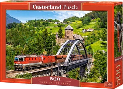 Пазл Castorland Потяг по мосту 500 елементів (5904438052462)
