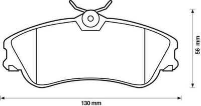 Тормозные колодки Jurid 571966J Peugeot 206; Citroen Xsara, Berlingo 425213, 425234, 425333