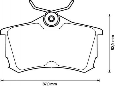 Тормозные колодки Jurid 572478J KIA Magentis; Honda Accord 43022S1AE02, 43022S1AE03, 43022S1AE30