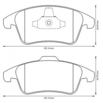 Тормозные колодки Jurid 573193J Citroen C4, DS5, DS4; Peugeot 3008, 5008 425397, 425477, 425362