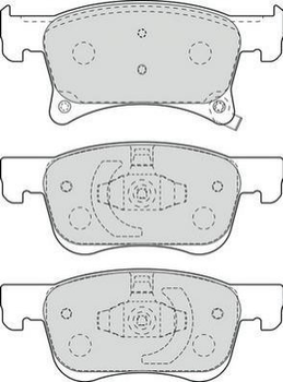 Тормозные колодки Jurid 573657J Opel CORSA 95517029, 1605281, VAUXHALL