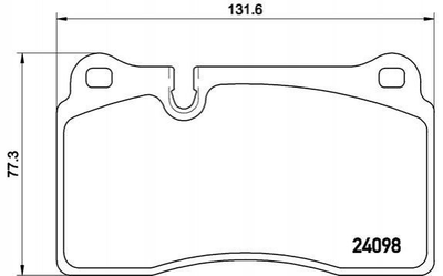 Тормозные колодки BREMBO P85110 Volkswagen Touareg 7P6698151C, 7L6698151J, 7L6698151G