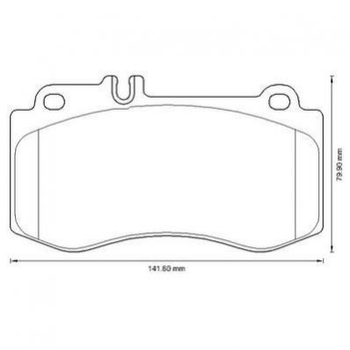 Тормозные колодки Jurid 573344J Mercedes CLS-Class, E-Class 0054207720, 0054208520, 0074206320