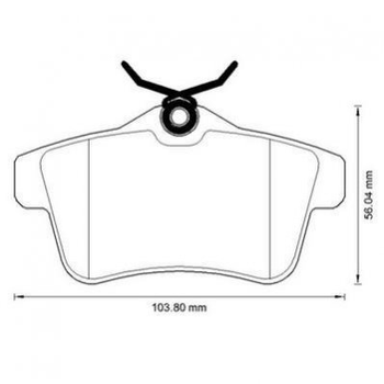 Гальмівні колодки Jurid 573315J Peugeot 5008, 3008, 508, 308; Citroen C4, DS4, DS5 1608520680, 1608681680, 425435