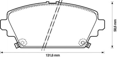 Тормозные колодки Jurid 572429J Honda Accord 410604U126, 41060AV125, 41060AV126