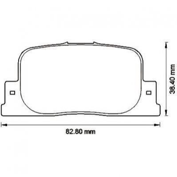 Гальмівні колодки Jurid 572559J Toyota Camry, Prius 0446632030, 0446632040, 0446647010