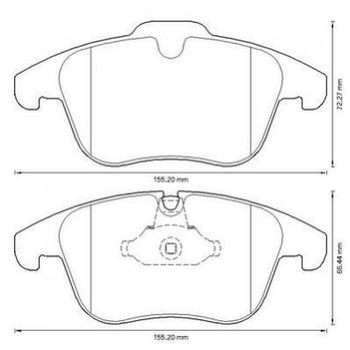 Гальмівні колодки Jurid 573311J Citroen C5; Peugeot 407, 508 425403, 425424, 4254A7