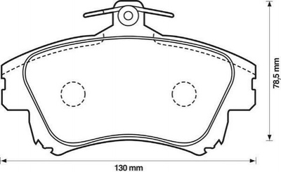 Тормозные колодки Jurid 573039J Mitsubishi Colt, Carisma; Volvo V40, S40 30623259, 30630555, 30630612