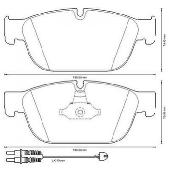 Тормозные колодки Jurid 573338J Peugeot 308, 508, 407; Citroen C5, DS5, DS4, C6 1610104080, 425473, 4254C0