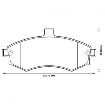 Гальмівні колодки Jurid 572513J Hyundai Matrix, Elantra; KIA Cerato 581012DA40, 581012DA60, 581012FA01