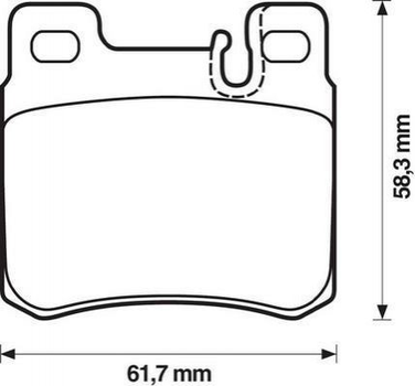 Гальмівні колодки Jurid 571435J Mercedes E-Class, C-Class 0014200220, 0014201320, 0014209520