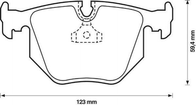 Тормозные колодки Jurid 571918J BMW 3 Series, 7 Series, X5, X3, 5 Series; Land Rover Range Rover 34211159344, 34211159960, 34211160198