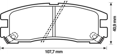 Тормозные колодки Jurid 572186J Mitsubishi Galant, Pajero; Hyundai Galloper; Chrysler SEBRING 58302M2A01, 58302M2A10, 58302M2A00