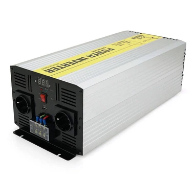 Инвертор напряжения 12/220V RITAR RSC5000 с правильной синусоидой 5000Вт, клеммные провода, клеммные колодки