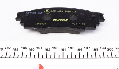 Тормозные колодки TEXTAR 2243401 Toyota C-HR; Lexus RX 0446648160, 0446633220, 0446610010