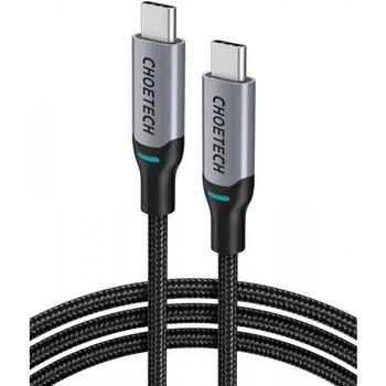 Кабель USB3.1 Type-C M-M Choetech XCC-1002 1.8м PD100W оплетення чорний