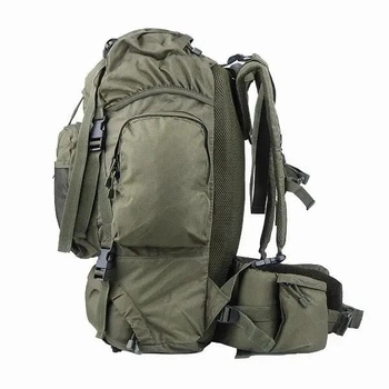 Туристичний рюкзак водонепроникний на 55л, Olive Mil-Tec "Commando" 14027001