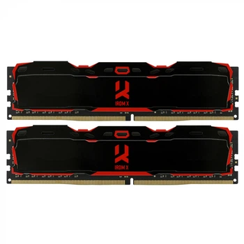 Оперативна пам'ять 32GB (2x16GB) Goodram IRDM X Black DDR4 3200 MHz (IR-X3200D464L16A/32GDC)
