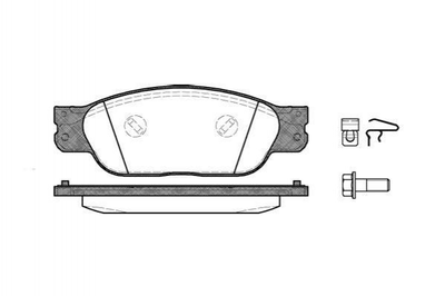 Тормозные колодки ROADHOUSE 273100 Jaguar XF, XJ XR813324, XR812435