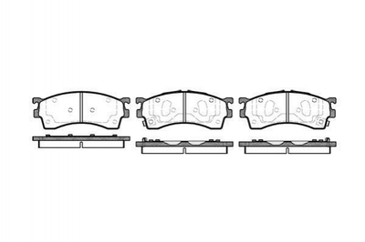 Гальмівні колодки ROADHOUSE 2415.12 Mazda 626 GAYR3329ZA, GEYT3323Z, GEYT3323ZA