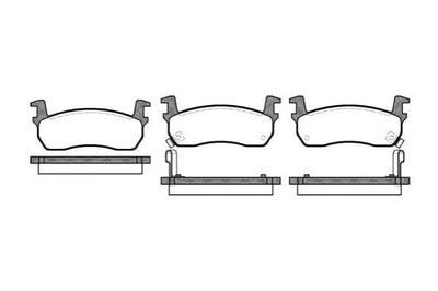 Тормозные колодки ROADHOUSE 2174.02 Nissan Micra 4106001B26, 4106001B25, 4106001B90