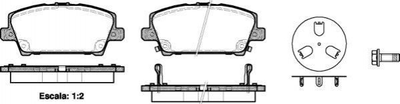 Тормозные колодки ROADHOUSE 2120502 Honda Civic 45022SMGE00, 45022SMGE01