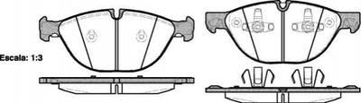 Гальмівні колодки ROADHOUSE 21298.00 BMW X6, X5 34116778048, 34116791514