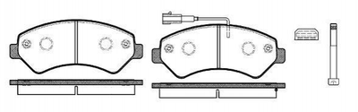 Тормозные колодки ROADHOUSE 2127512 Fiat Ducato; Peugeot Boxer 1607878780, 1607878980, 1612433680