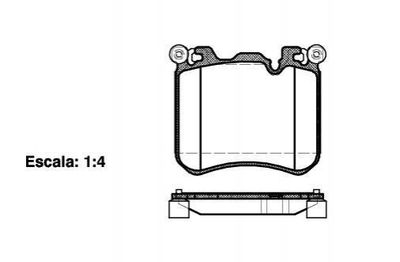 Тормозные колодки ROADHOUSE 21413.00 BMW X6, X5 34114073048, 34116789079, 34116793643