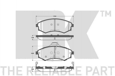 Тормозные колодки NK 223412 Hyundai Sonata 581013CA020, 581013CA080