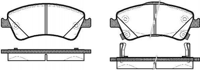 Колодки гальмові ROADHOUSE 2134102 Toyota Auris, Corolla, Verso, Avensis 044650F012, 0446502190, 0446502280