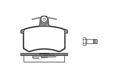 Тормозные колодки ROADHOUSE 213500 Audi 80, A8, 100; Volkswagen Scirocco; Chery Eastar 0005892650, 0060743578, 0060760120